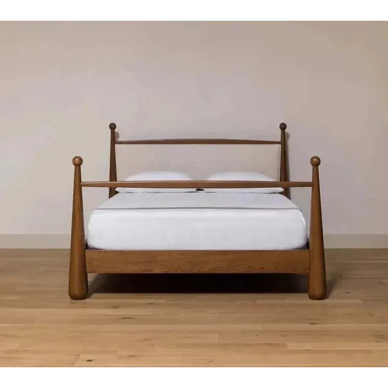 Unique Teak Bed Frame: Modern & Sophisticated Design