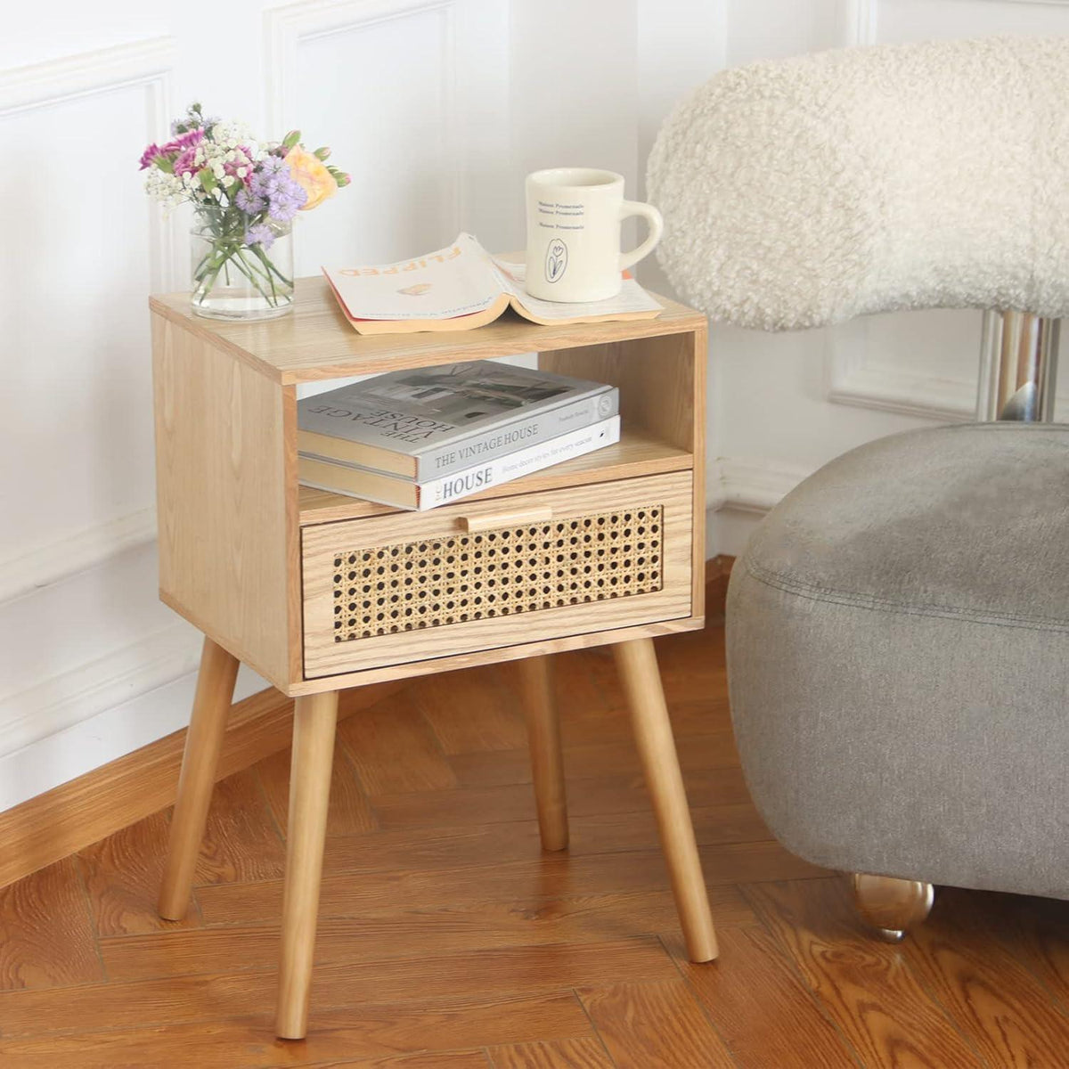 Teak Bedside Table TBT-07