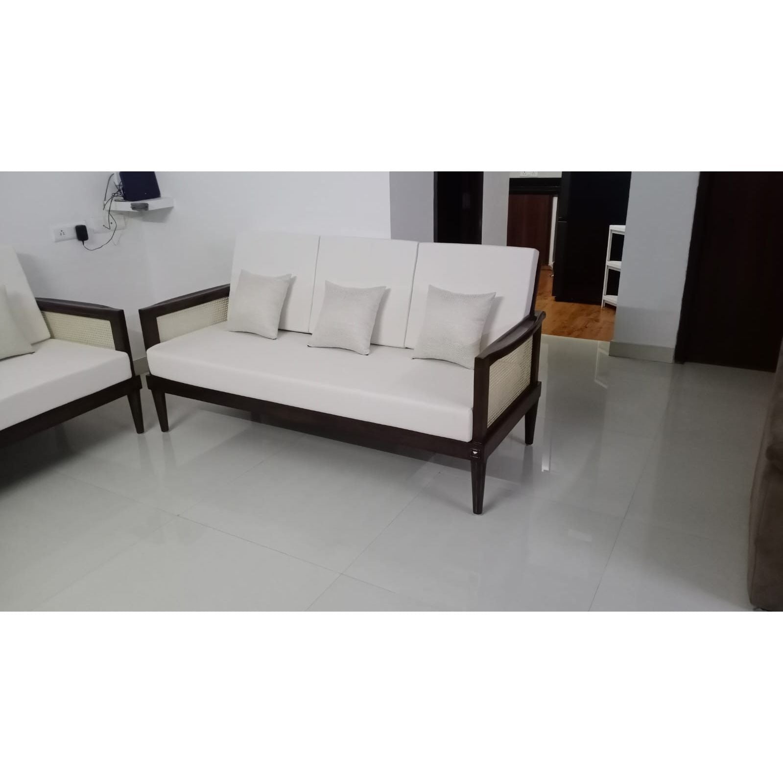 Teak and Rattan Sofa RTSF - 1001 - TimberCraft