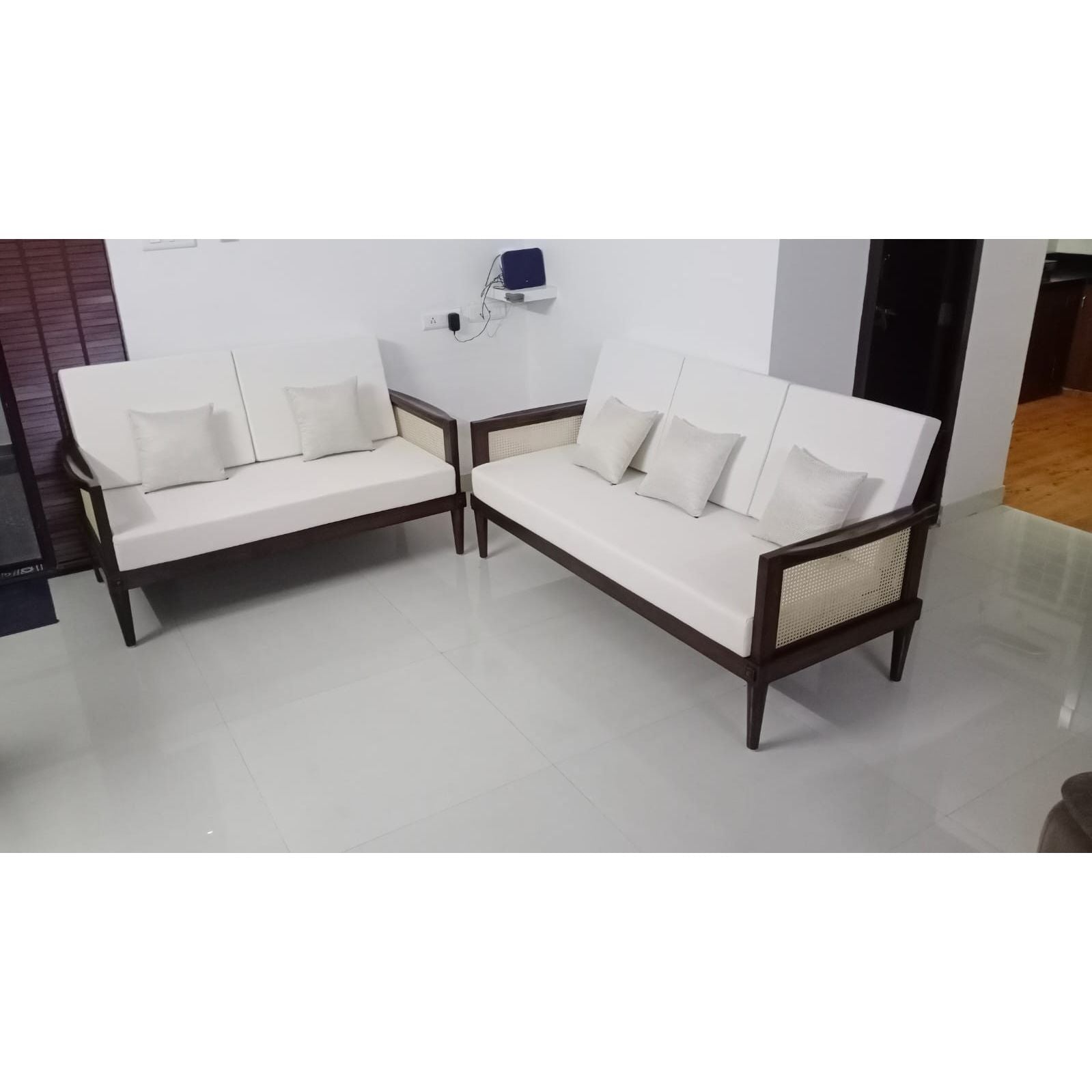Teak and Rattan Sofa RTSF - 1001 - TimberCraft