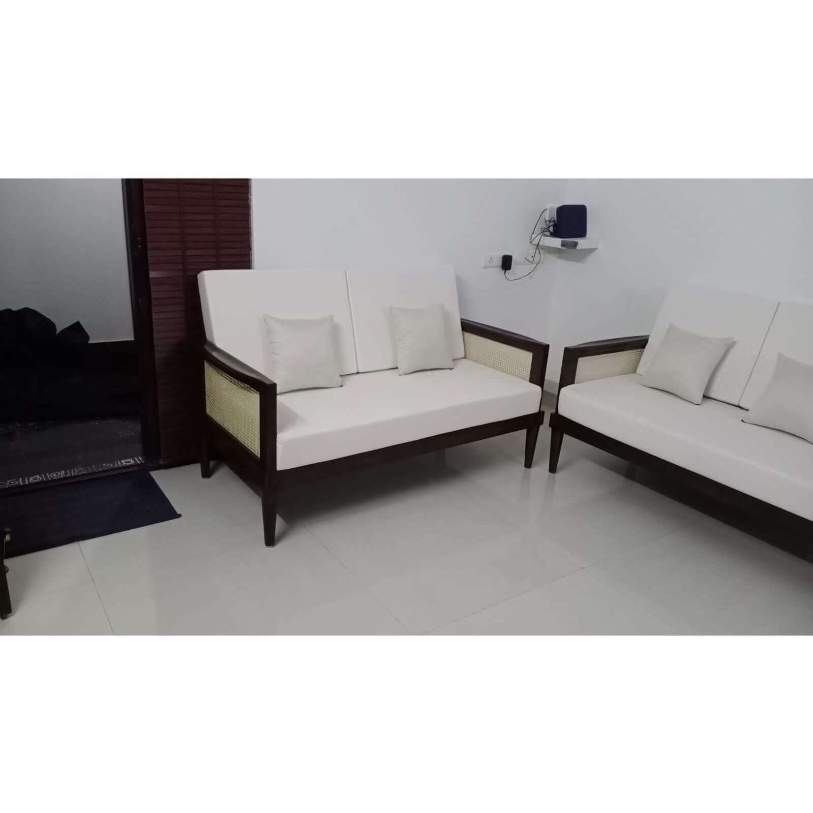 Teak and Rattan Sofa RTSF - 1001 - TimberCraft