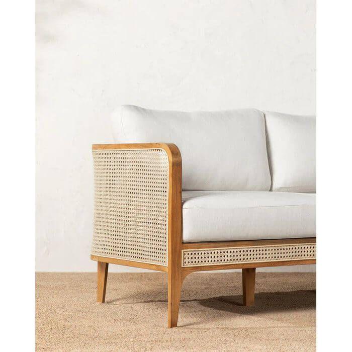 Teak and Rattan Sofa RTSF - 1101 - TimberCraft