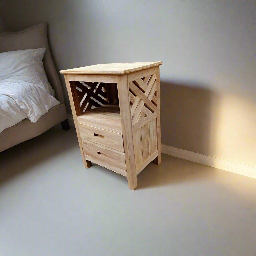 Teak Bedside Table TBT - 01 - TimberCraft