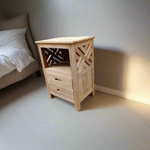 Teak Bedside Table TBT - 01 - TimberCraft