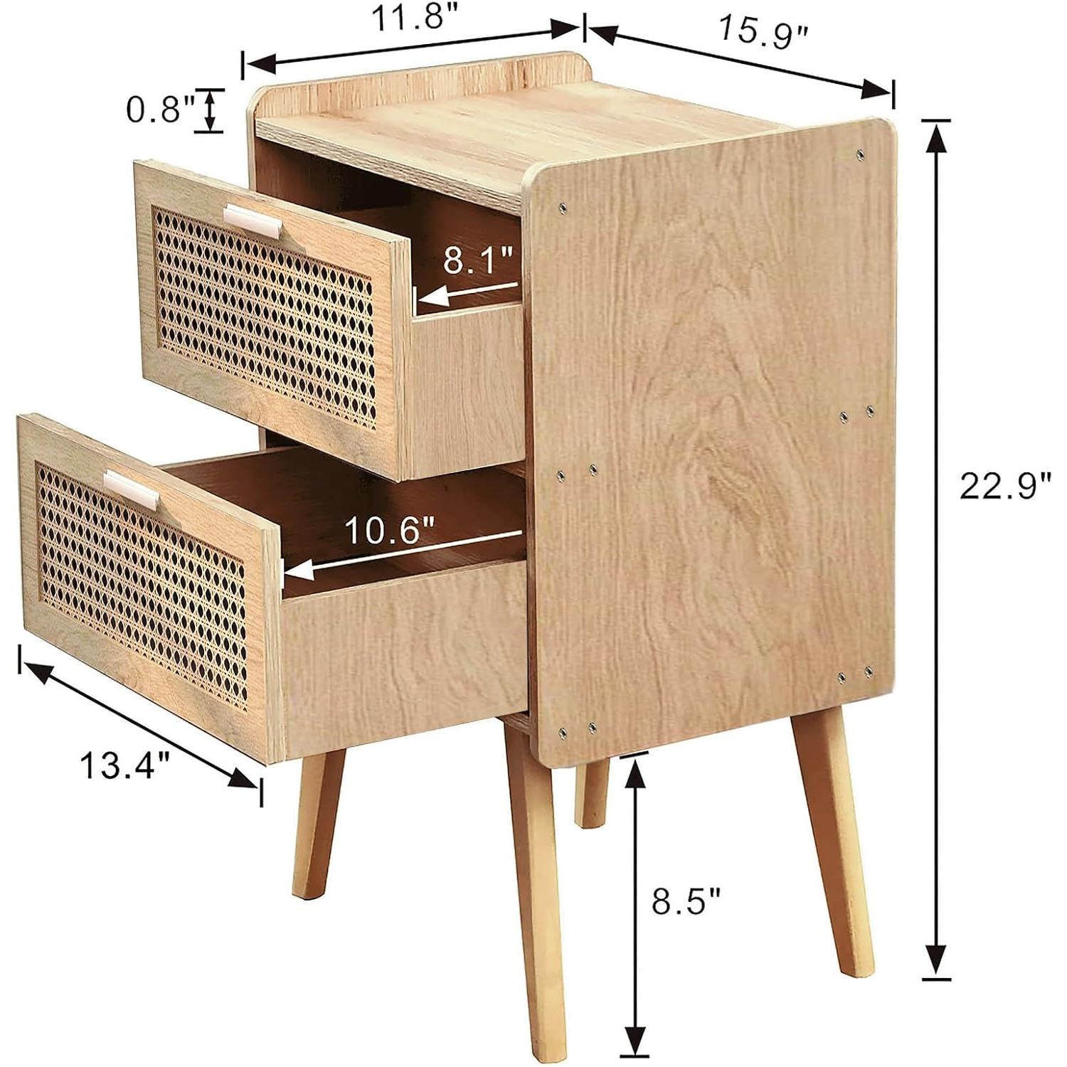 Teak Bedside Table TBT - 05 - TimberCraft