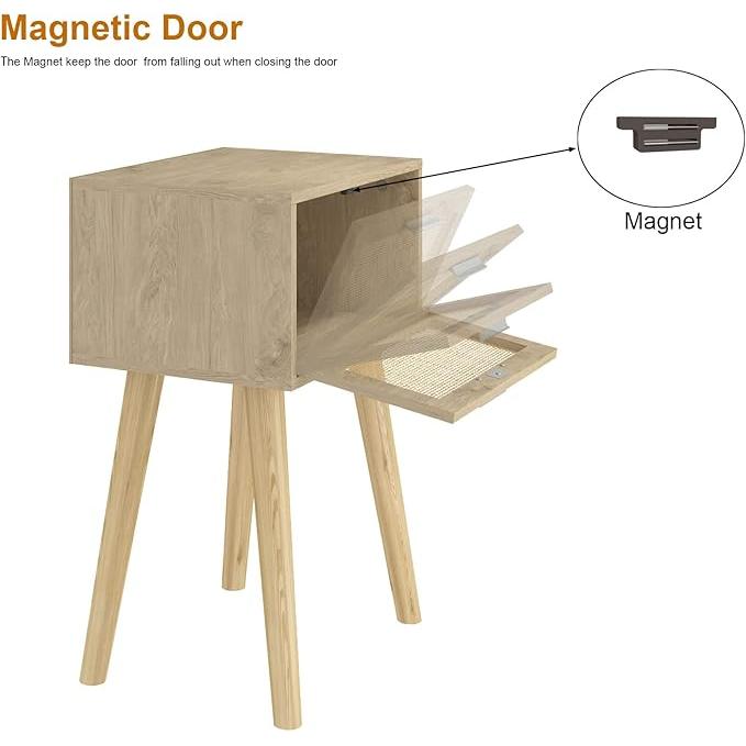 Teak Bedside Table TBT - 06 - TimberCraft