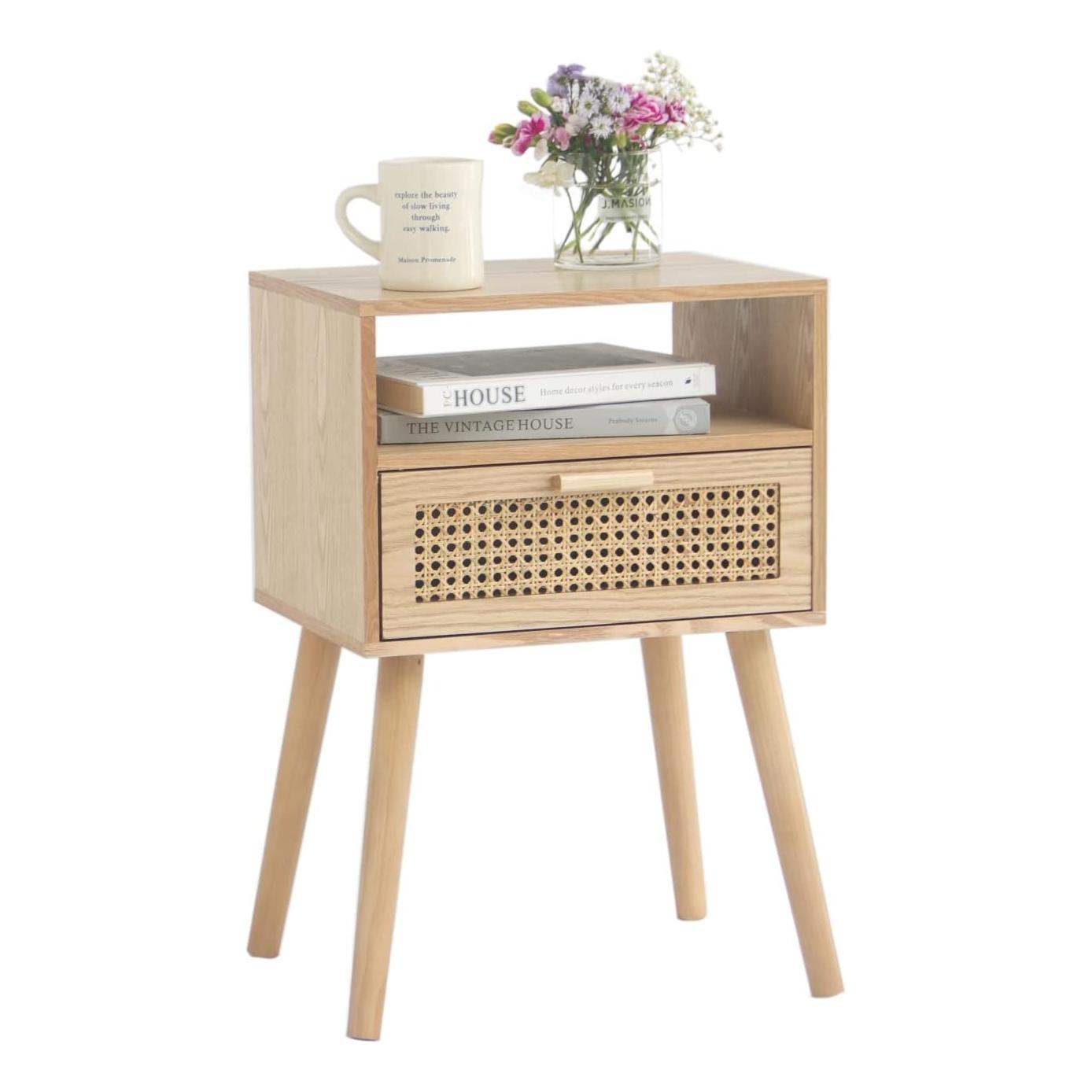 Teak Bedside Table TBT - 07 - TimberCraft