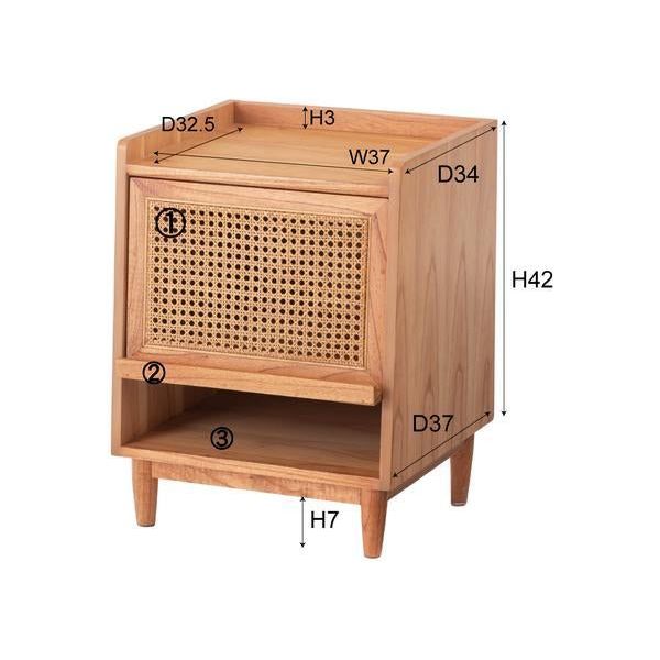 Teak Bedside Table TBT - 09 - TimberCraft