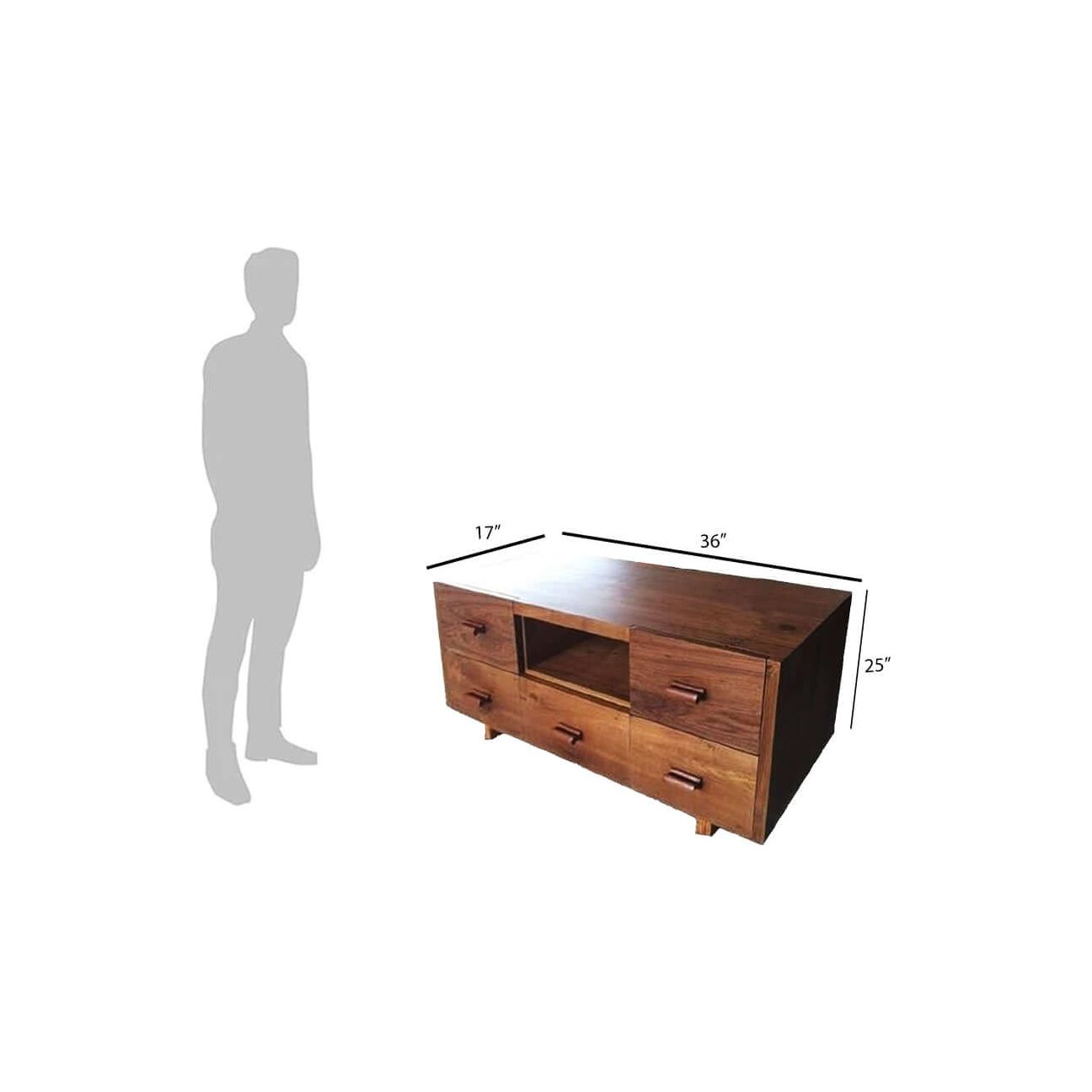 Teak TV Cabinet TVC - 122 - TimberCraft