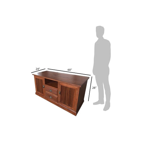 Teak TV Cabinet TVC - 125 - TimberCraft