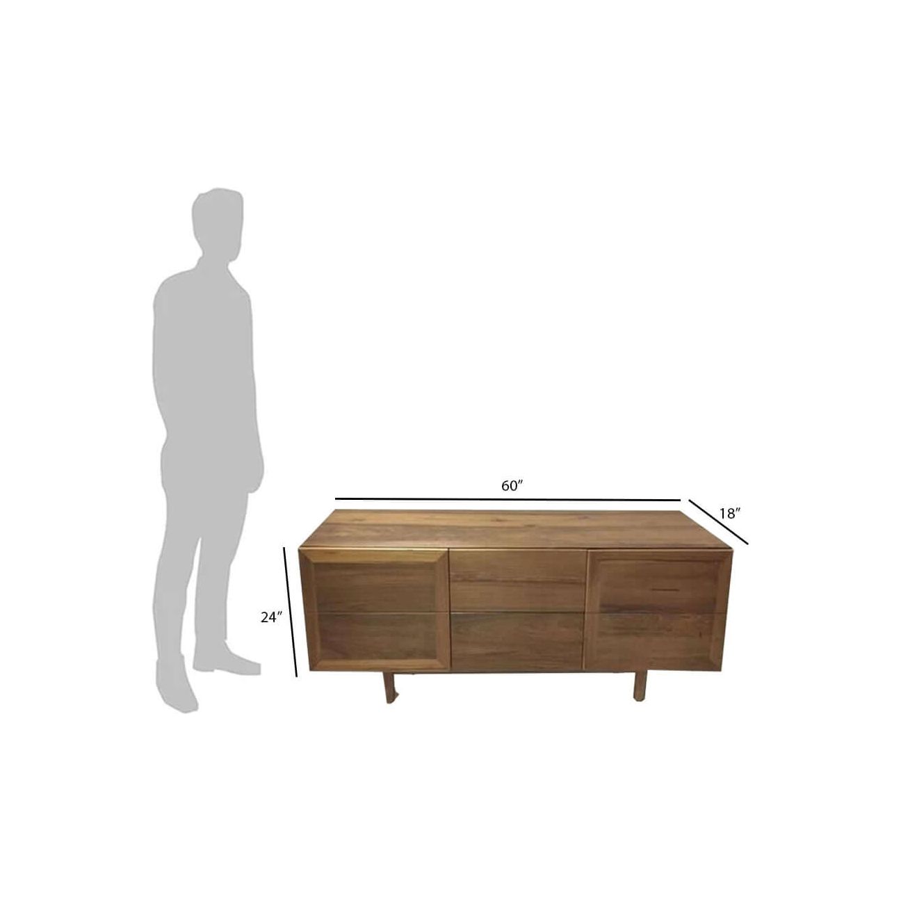 Teak TV Cabinet TVC - 126 - TimberCraft