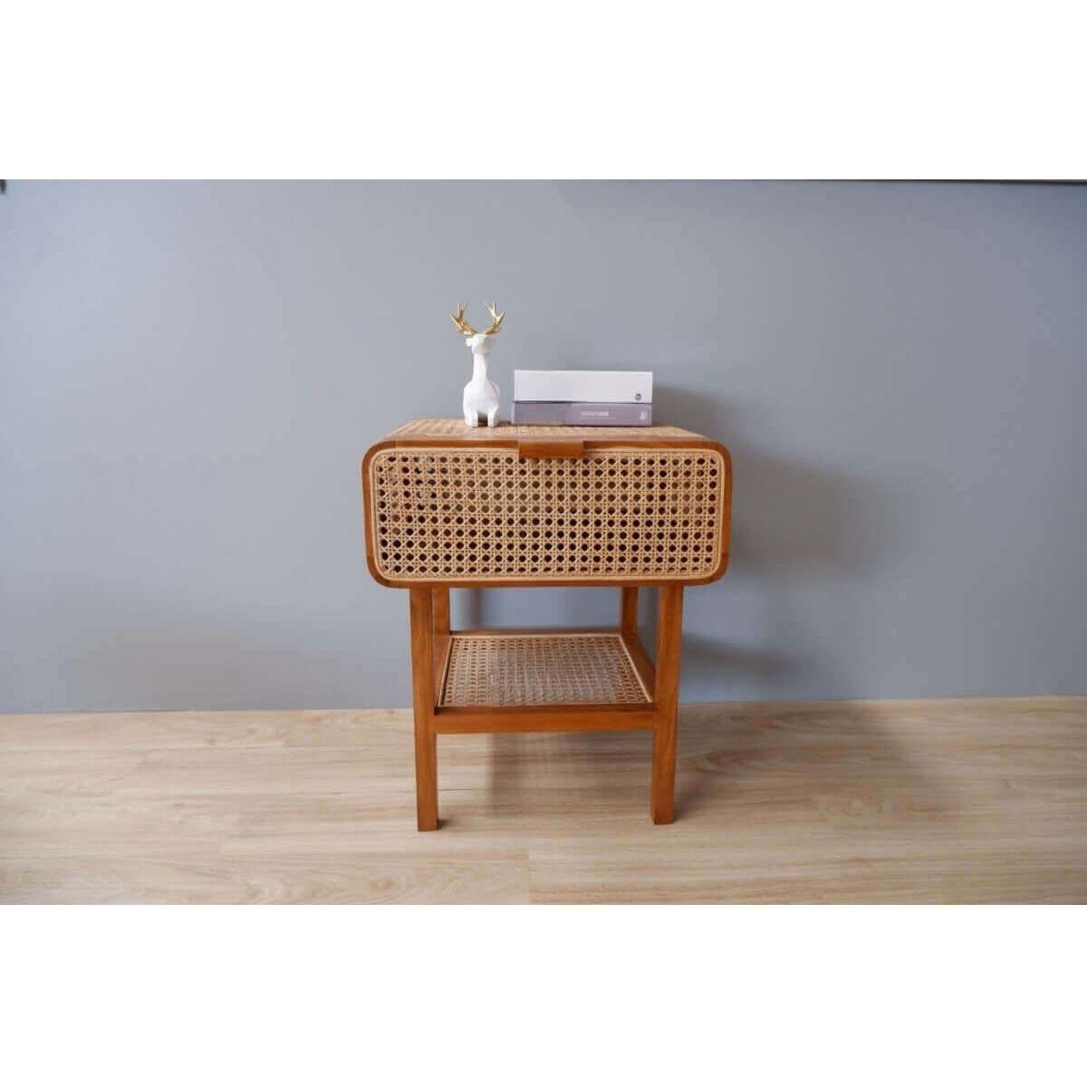 Teak wood and real rattan combination - TimberCraft