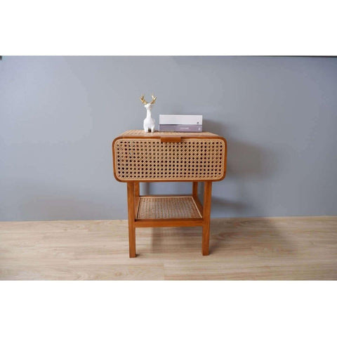 Teak wood and real rattan combination - TimberCraft