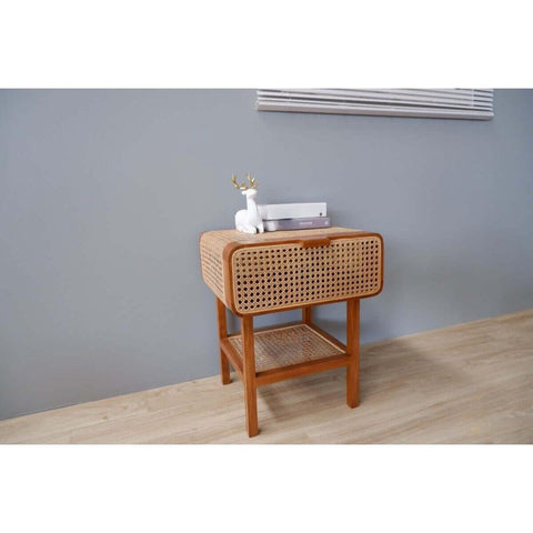 Teak wood and real rattan combination - TimberCraft