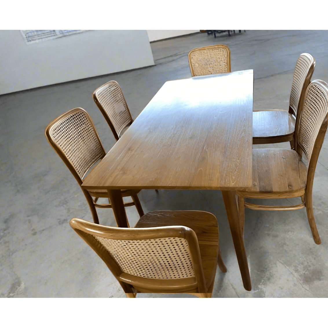 Teak Wood Dining Table Set TDT - 1301 - TimberCraft