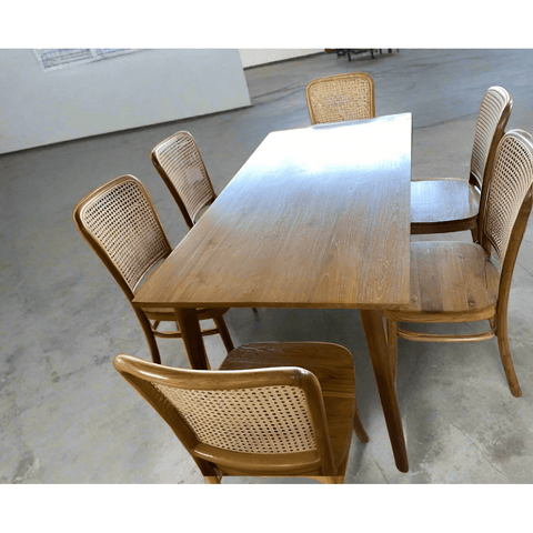 Teak Wood Dining Table Set TDT - 1301 - TimberCraft