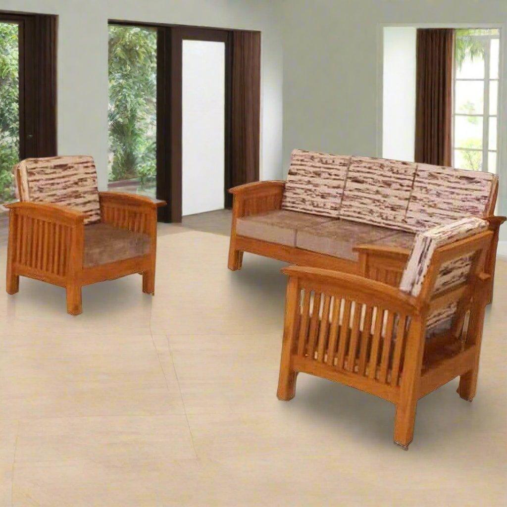 Teak Wood Sofa Set - TSF - 1501 - TimberCraft