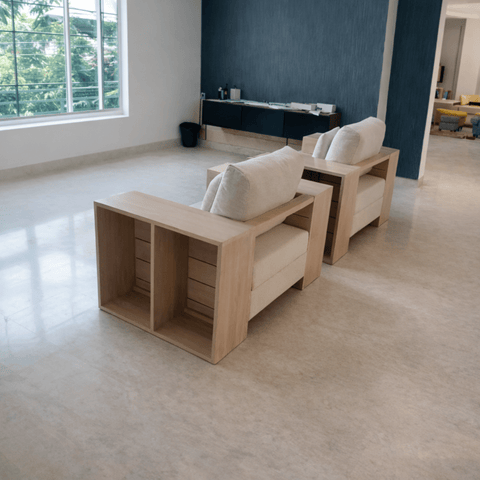 Teak Wood Sofa TSF - 2901 - TimberCraft