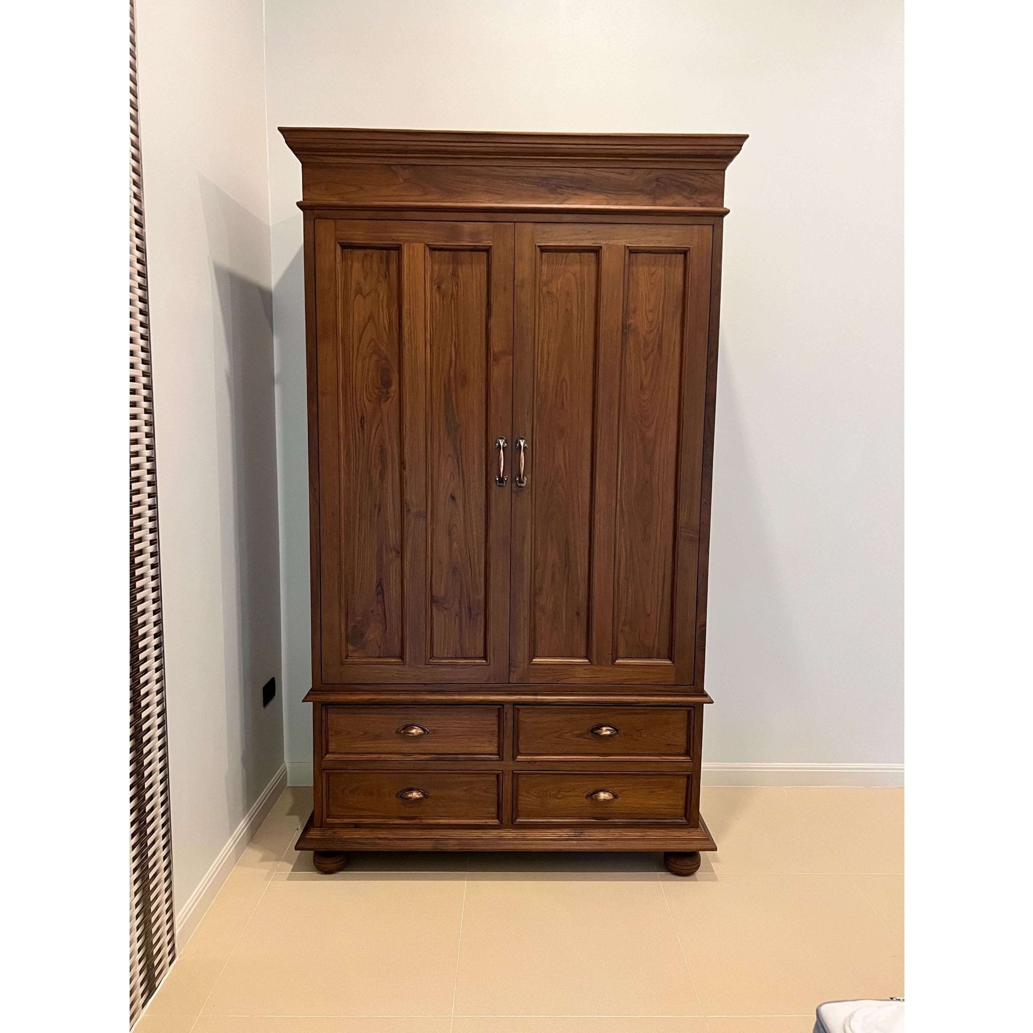 Teak Wood Wardrobe TWD - 101 - TimberCraft