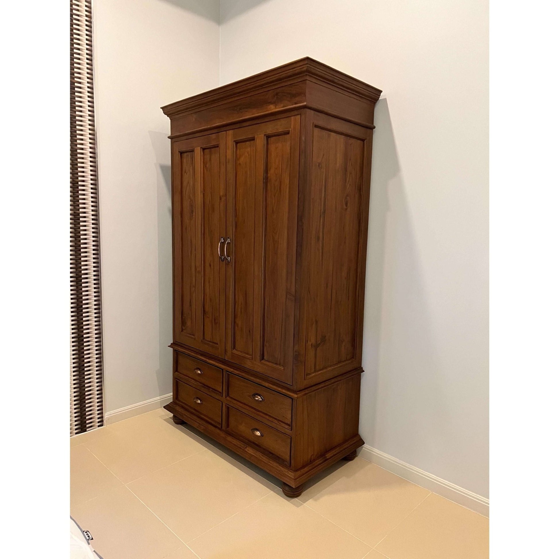 Teak Wood Wardrobe TWD - 101 - TimberCraft
