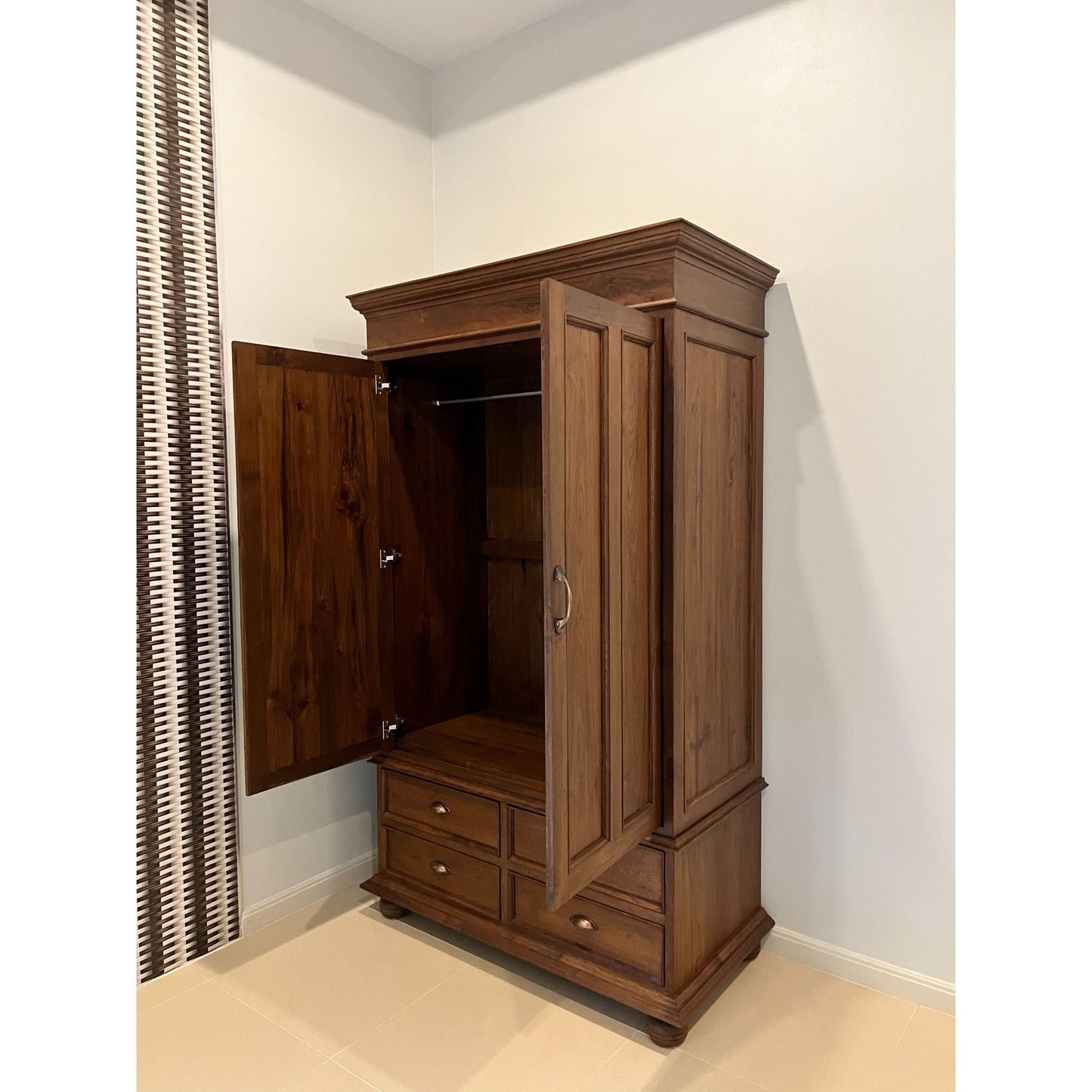 Teak Wood Wardrobe TWD - 101 - TimberCraft