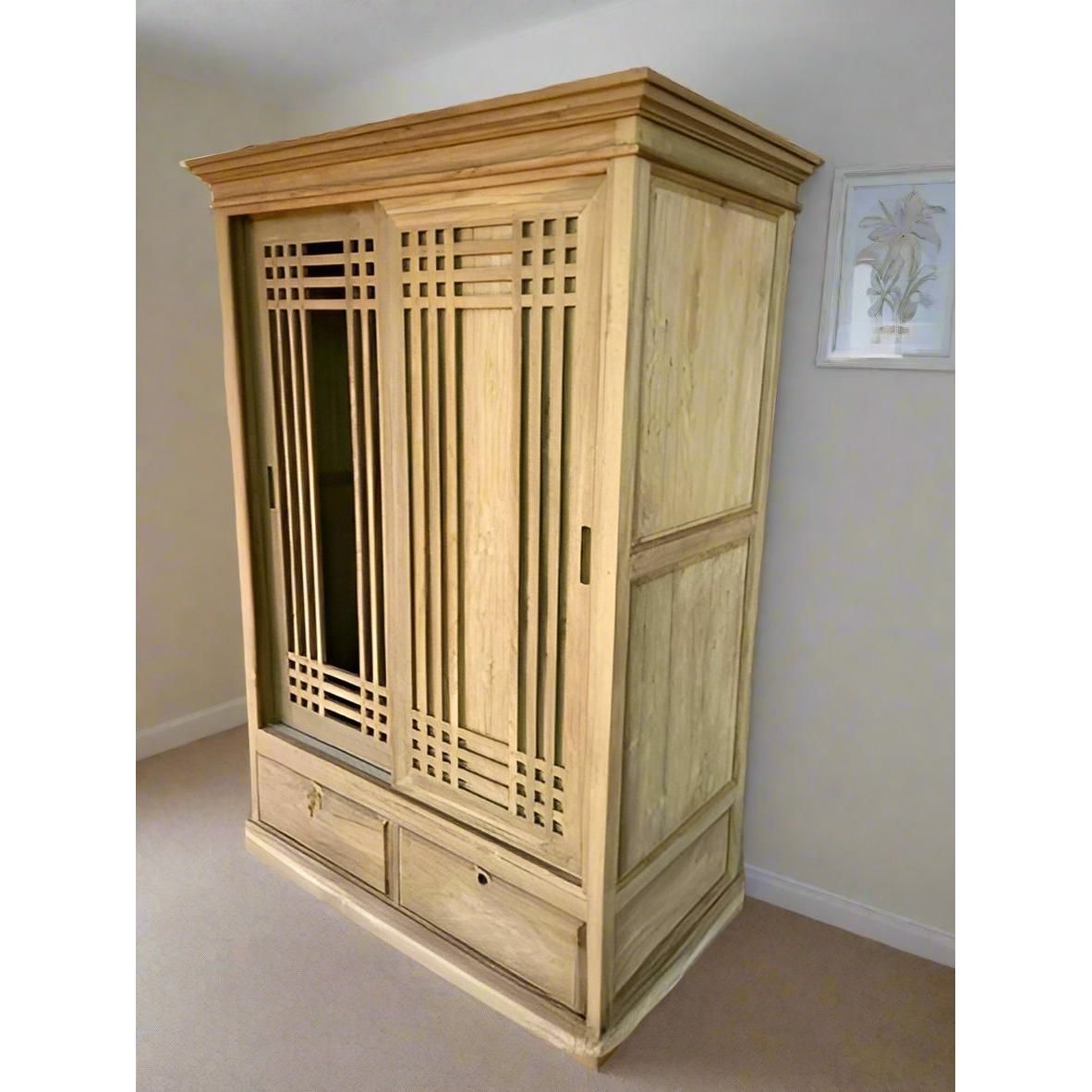 Teak Wood Wardrobes TWD - 1004 - TimberCraft