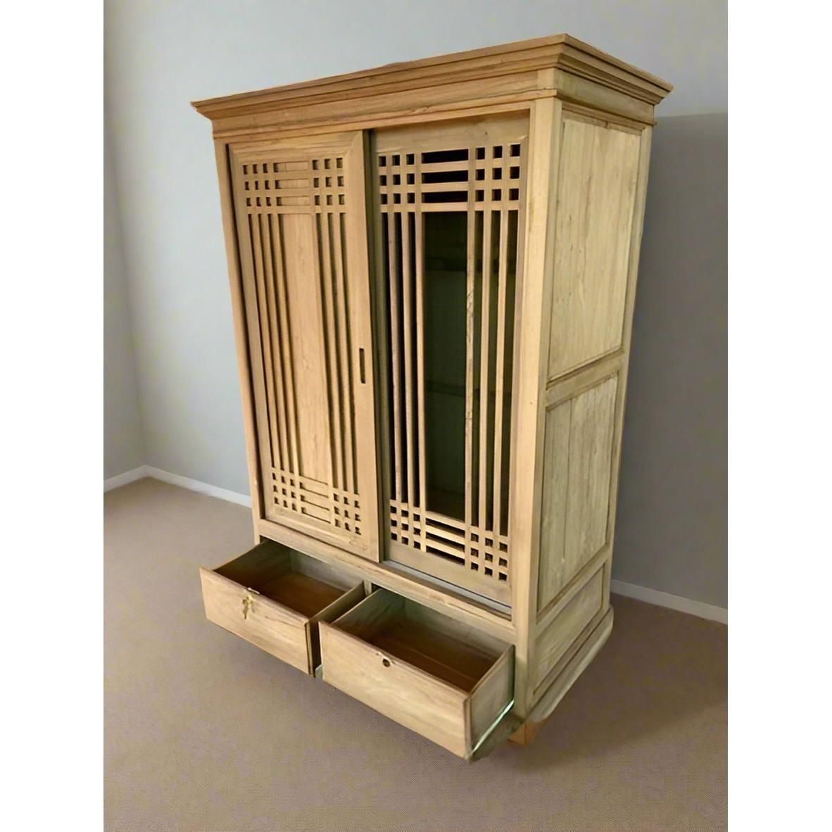 Teak Wood Wardrobes TWD - 1004 - TimberCraft