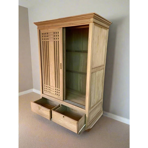Teak Wood Wardrobes TWD - 1004 - TimberCraft