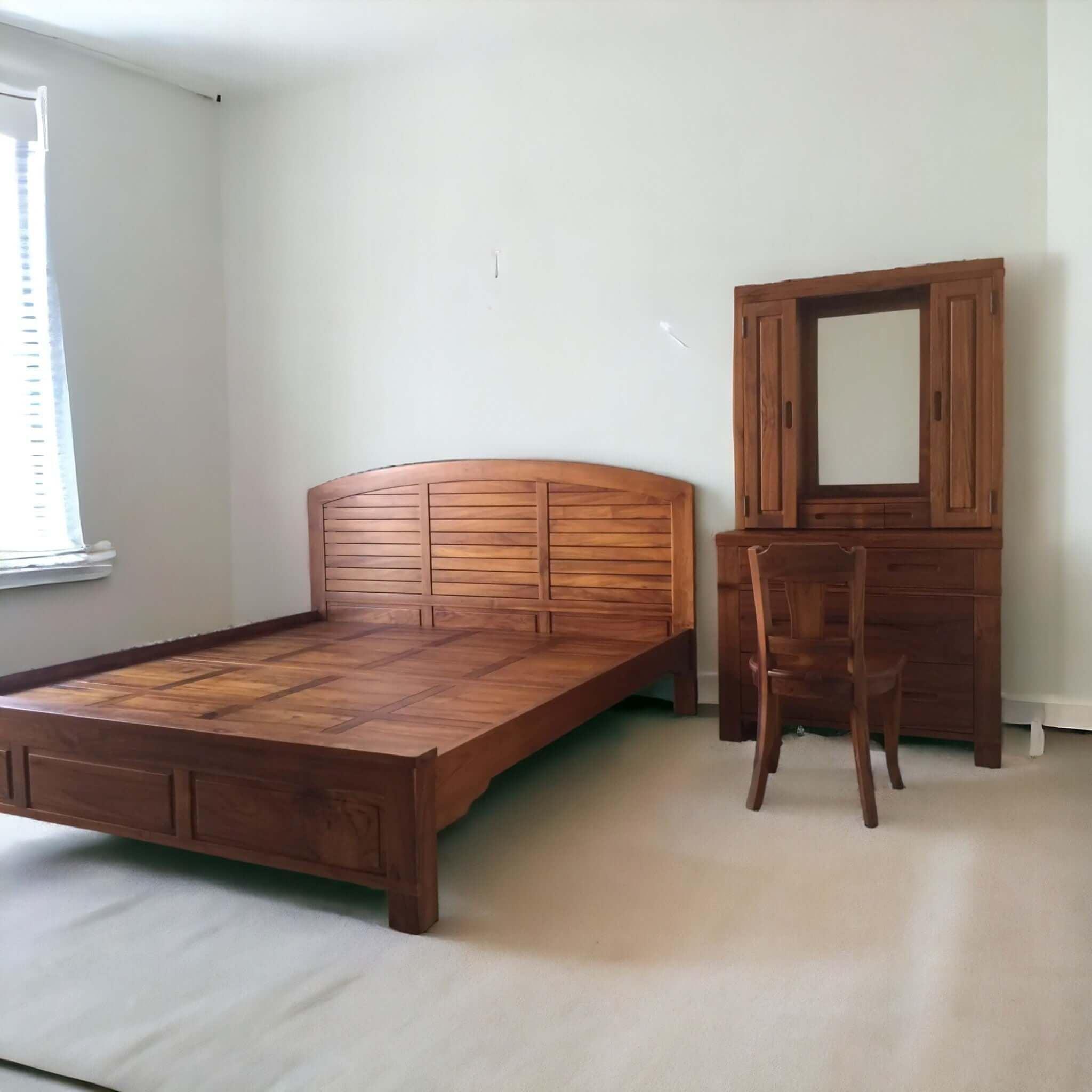 Timeless Teak Bed Frame Elevates Your Serene Space - TimberCraft