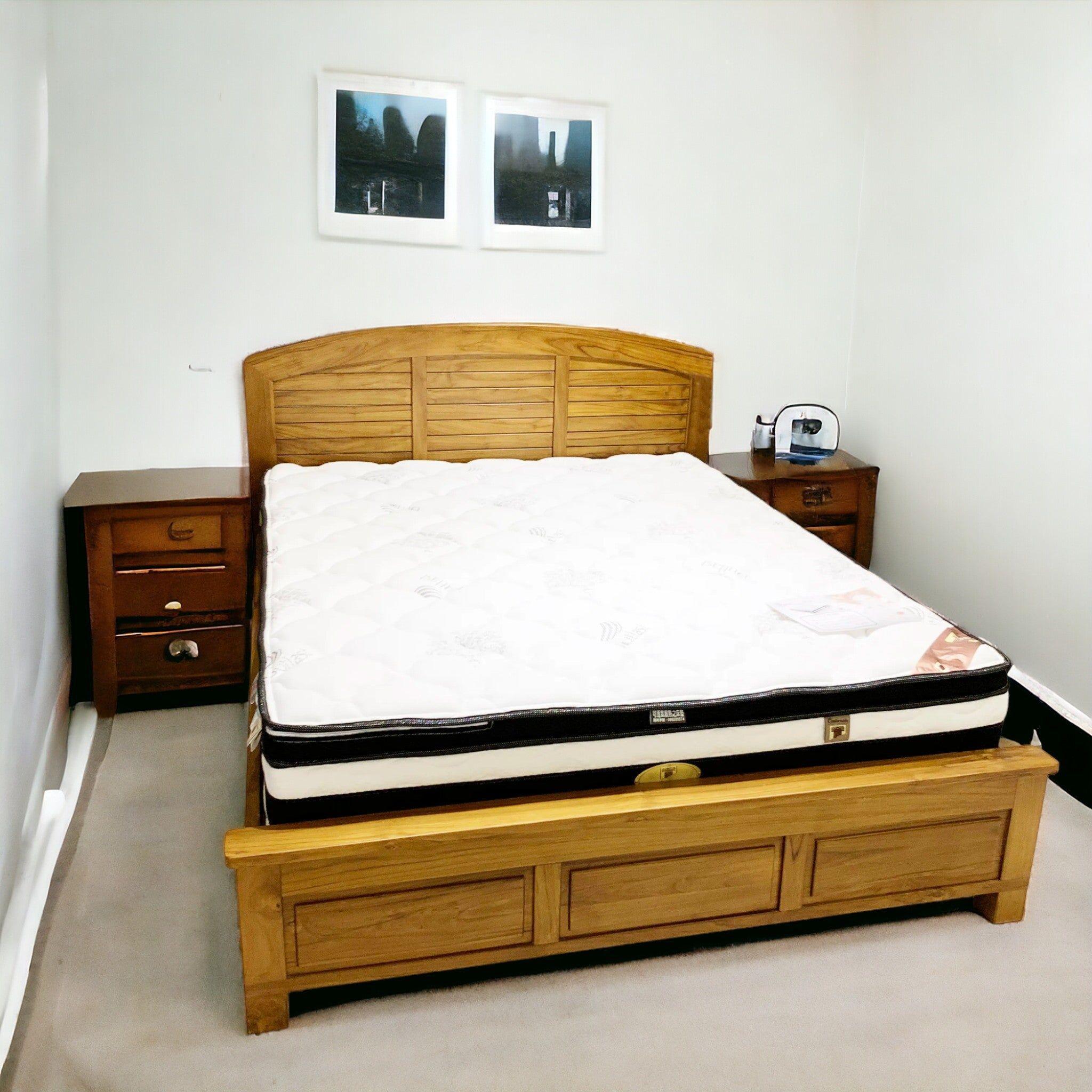 Timeless Teak Bed Frame Elevates Your Serene Space - TimberCraft