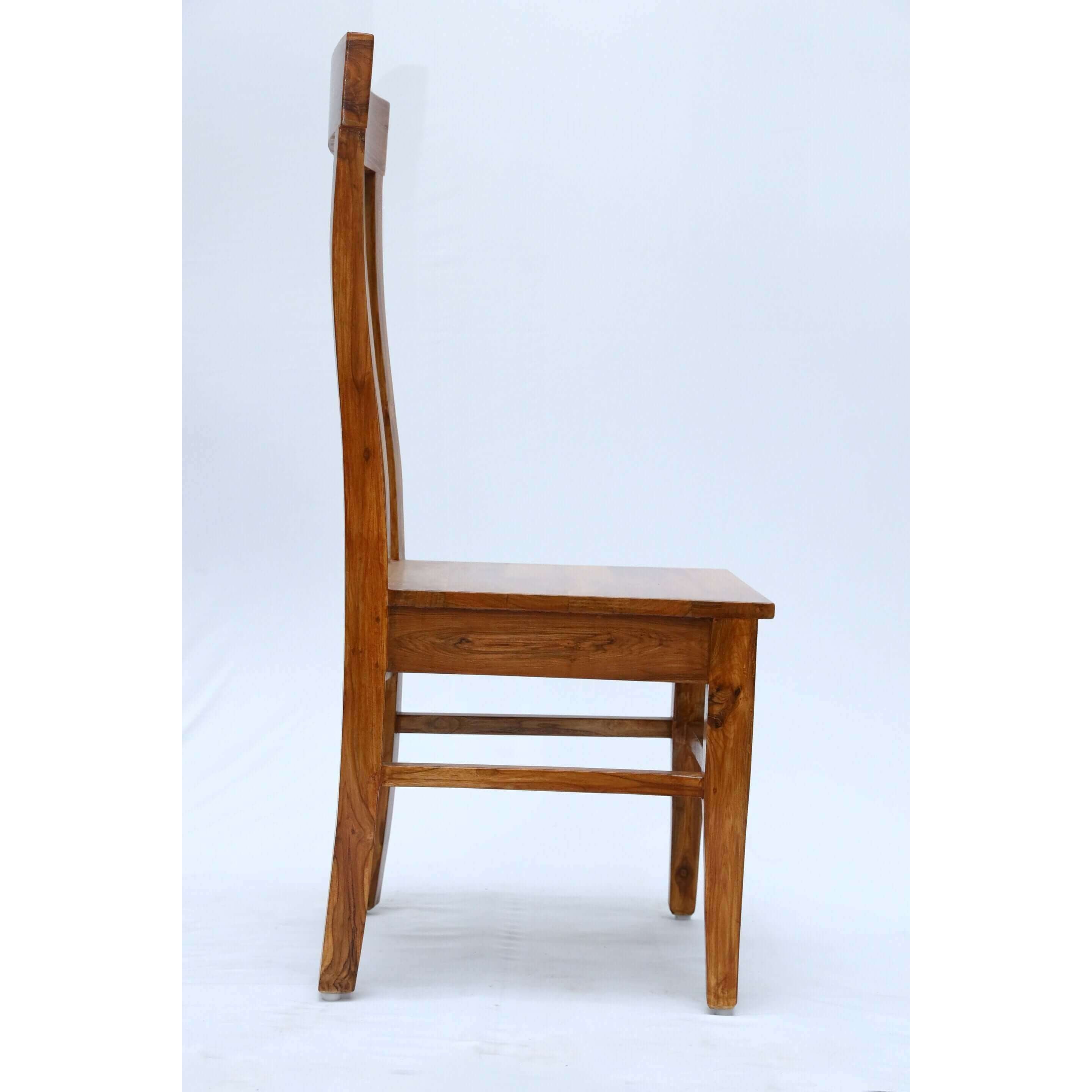 Teak wood dining chair with high backrest tch-2001