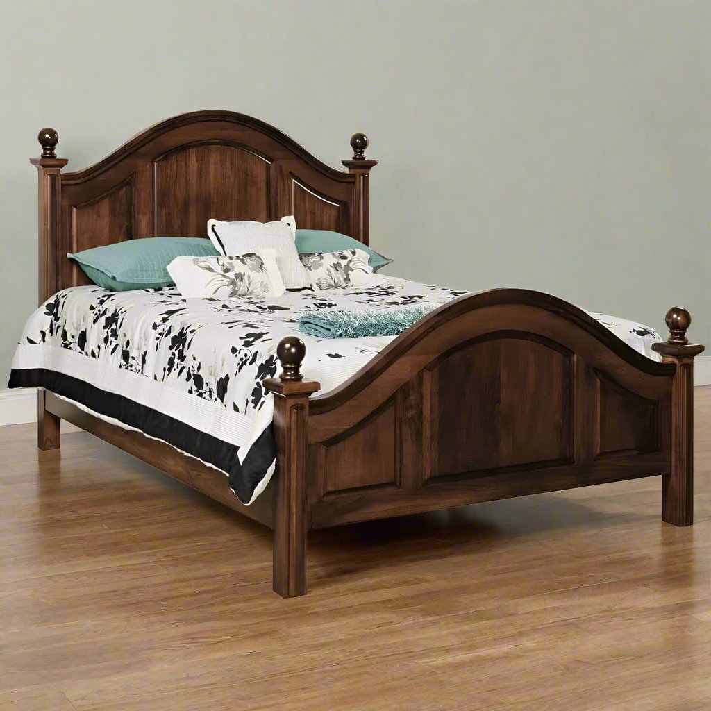 Adi Teak Wood Ball head Bed Frame