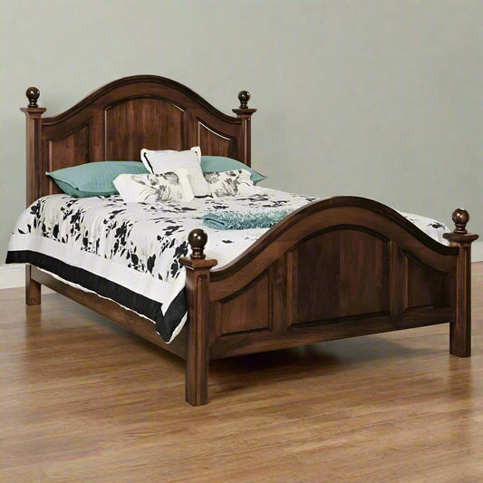 Adi Teak Wood Ball head Bed Frame - TimberCraft
