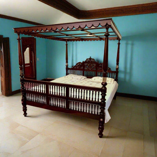 Antique 4 Poster Rosewood Bed - TimberCraft