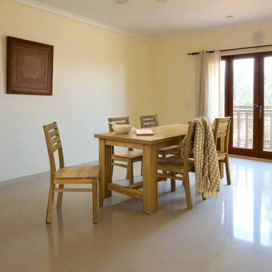 Buy Teak Wood Dining Set Online - TDT - 2801 - TimberCraft