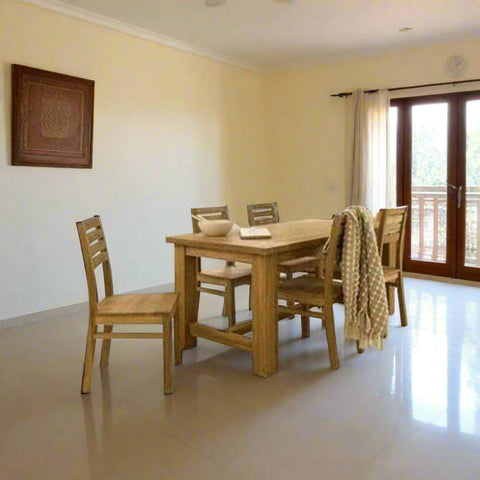 Buy Teak Wood Dining Set Online - TDT - 2801 - TimberCraft