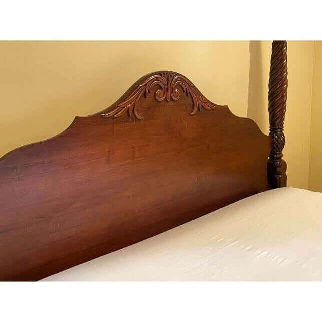 Classics Canopy Teak Wood King Bed - TimberCraft