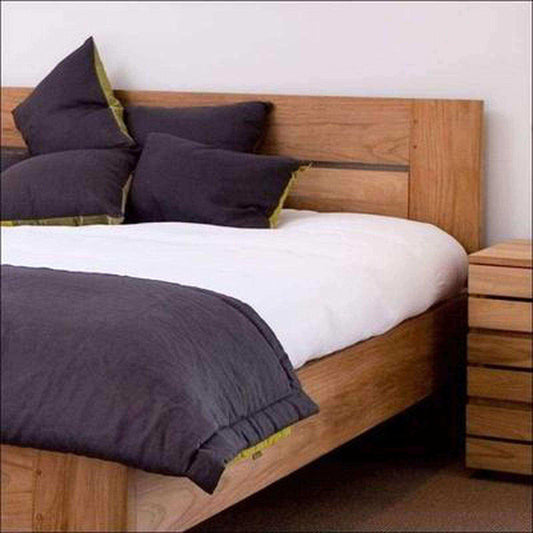 Contemporary Indian Teak wood bed TBD - 1001 - TimberCraft