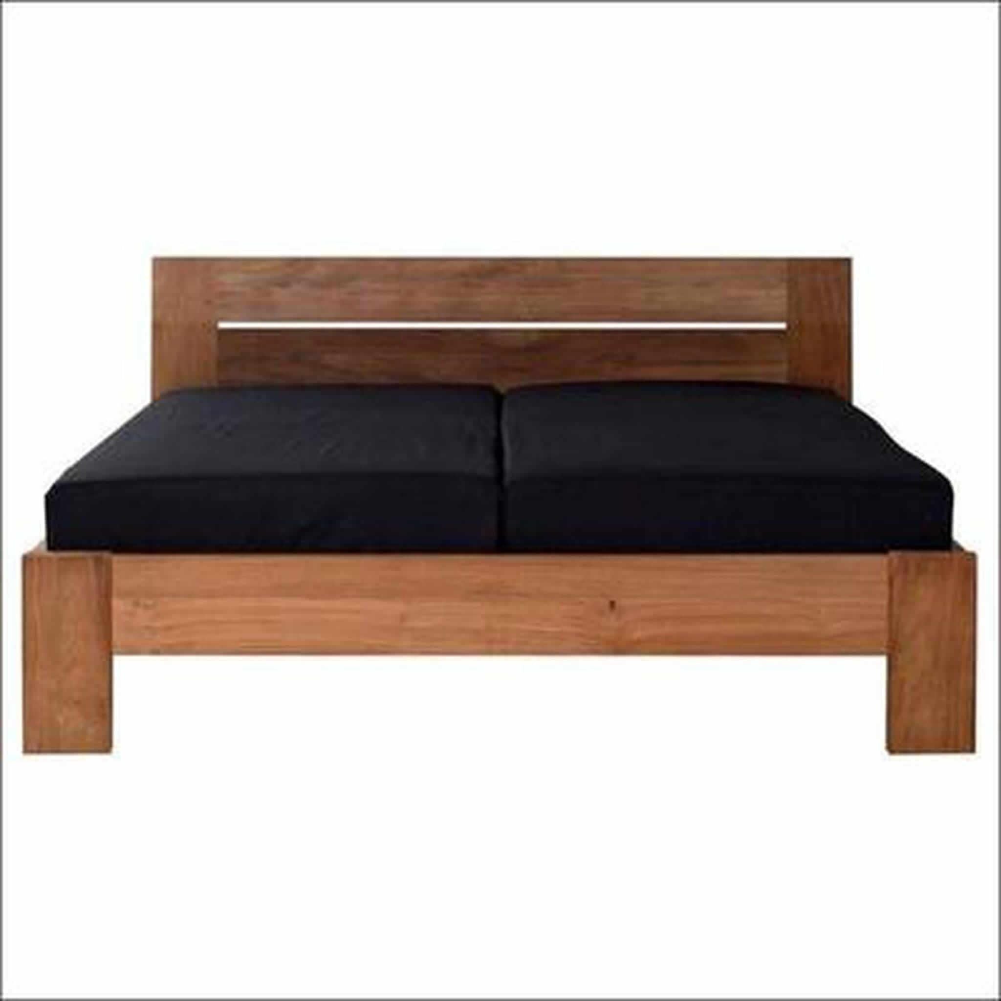 Contemporary Indian Teak wood bed TBD - 1001 - TimberCraft