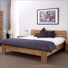 Contemporary Indian Teak wood bed TBD-1001 - TimberCraft