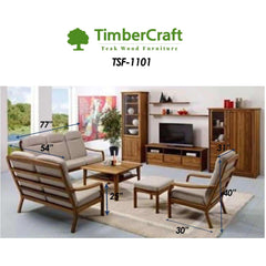 Danish Teak Wood Sofa Set - TimberCraft