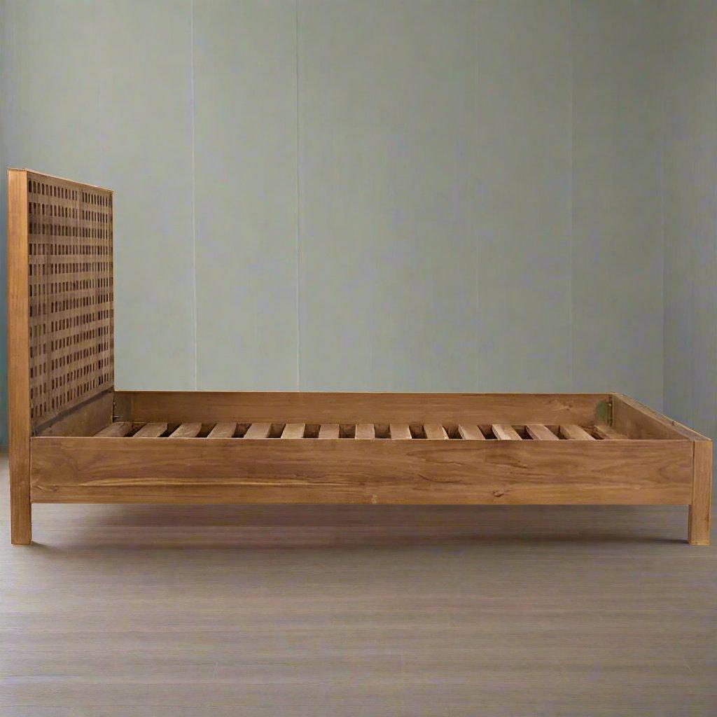 Jharoka Teak Wood Bed - TimberCraft