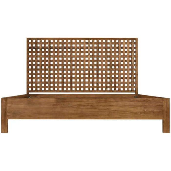 Jharoka Teak Wood Bed - TimberCraft