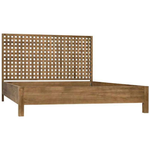 Jharoka Teak Wood Bed - TimberCraft