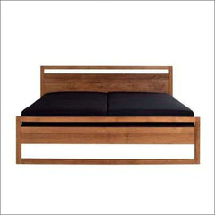 Light frame Solid Teak Wood Bed TBD-1401 - TimberCraft
