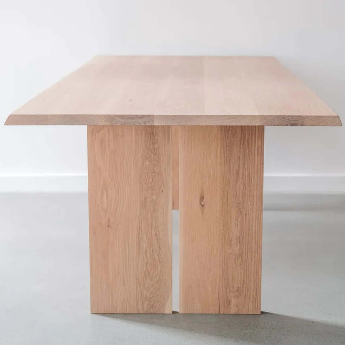 luxurious wooden dinning table , modern teak and cane big dinning table - TimberCraft