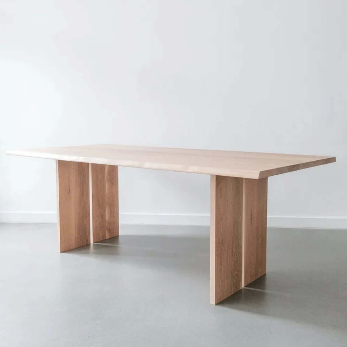 luxurious wooden dinning table , modern teak and cane big dinning table - TimberCraft