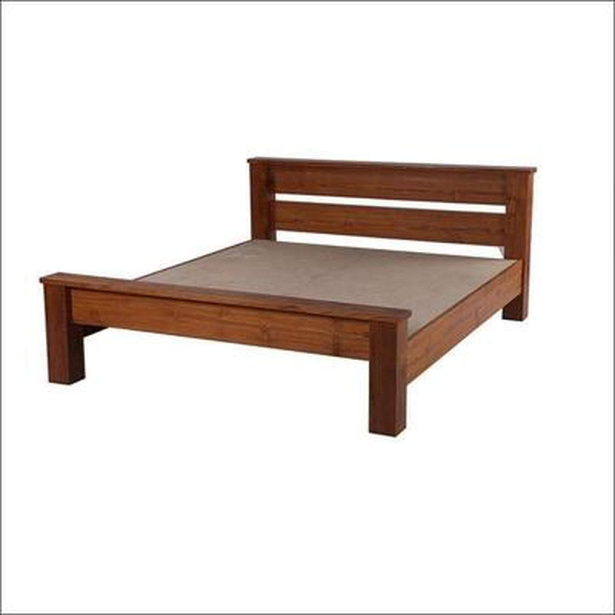 Pure Teak Wood Stylish Bed Handcrafted - TimberCraft