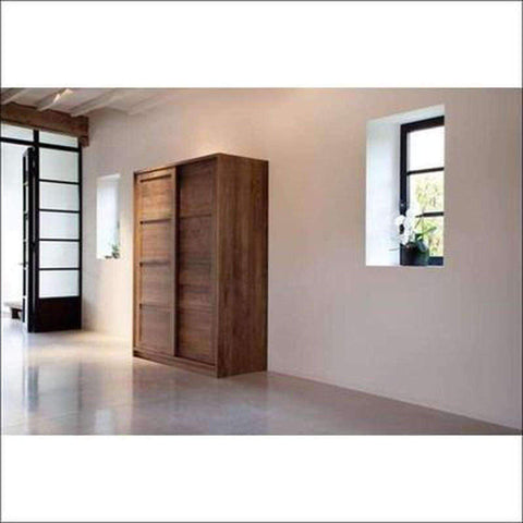 Sliding Teak Wardrobe TWD - 1007 - TimberCraft