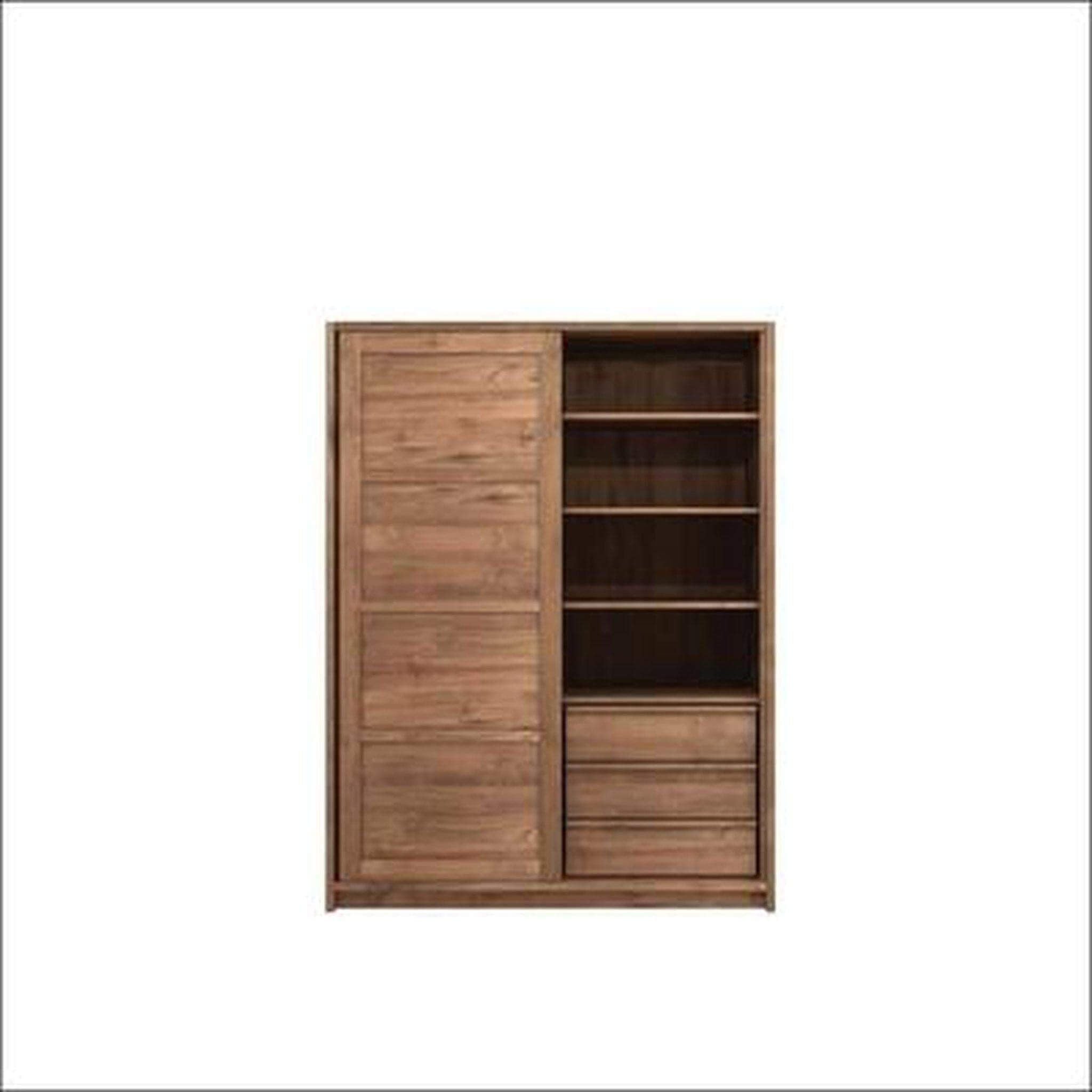 Sliding Teak Wardrobe TWD - 1007 - TimberCraft